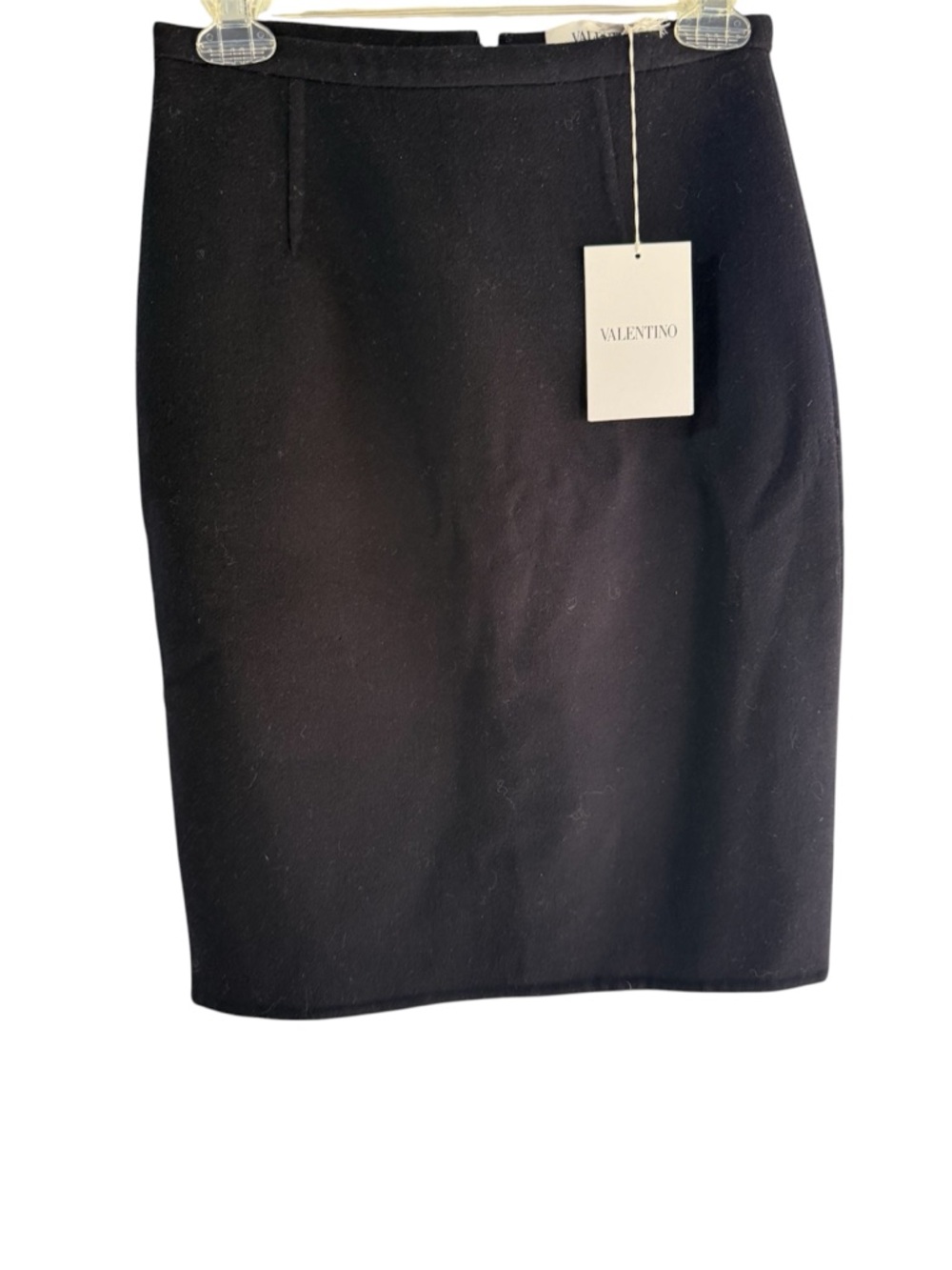 Valentino Black Wool Pencil Skirt NWT